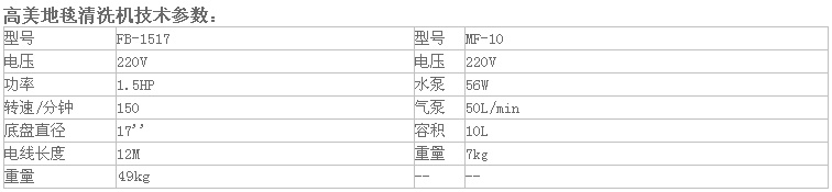 7地毯清洗機出泡單刷機FB-1517-MF-10