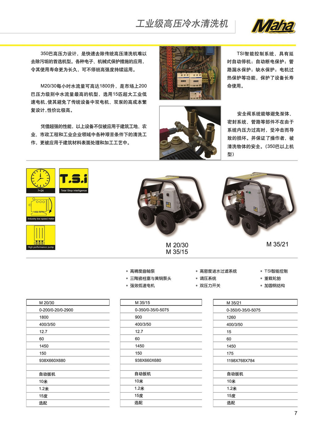 馬哈MAHA冷水高壓清洗機(jī)M20-30介紹